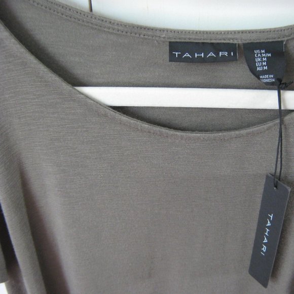 NWT Olive Tahari Cold Shoulder Top - Picture 4 of 5
